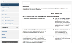 Simple to complicated evaluation processes can be setup and managed.