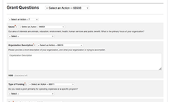 Forms-based system to setup applications and reports to collect the information you need.